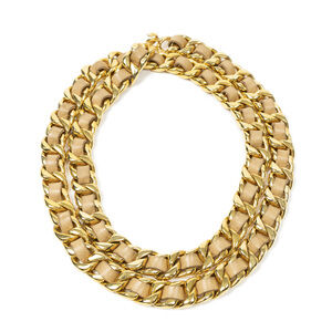 Chanel CC Leather Chain Belt